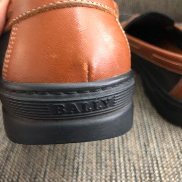 Bally 2 Tone Penny Loafers Mens Size 7 - Picture 5 of 8